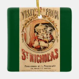 Bezoek van St. Nicholas Keramisch Ornament