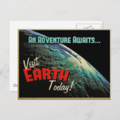 Bezoek vandaag de Aarde! Briefkaart (Voorkant / Achterkant)