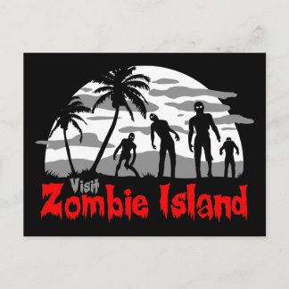 Bezoek Zombie Island Briefkaart