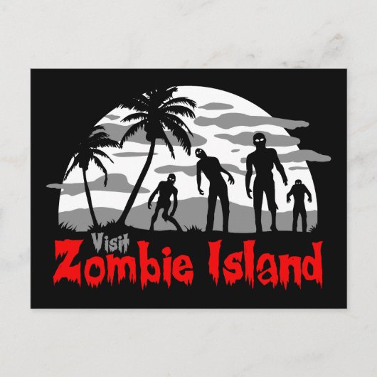 Bezoek Zombie Island Briefkaart (Voorkant)