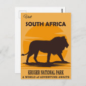 Bezoek Zuid-Afrika, Kruger National Park, Briefkaart (Voorkant / Achterkant)