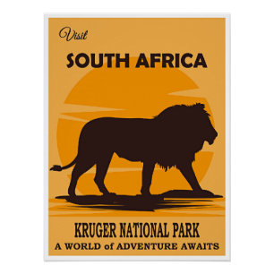 Bezoek Zuid-Afrika, Kruger National Park, Perfect Poster