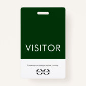 Bezoeker Badge Company Green (Voorkant)