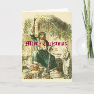 Bezoeker van Scrooge Feestdagen Kaart