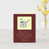 Bezoekers van de Garden Note Kaart (Gele Bloem)