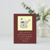 Bezoekers van het Briefkaart van de tuin (Staand voorkant)