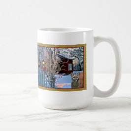 Bezoekers voor kerstavond (Cougar en Crow) Koffiemok
