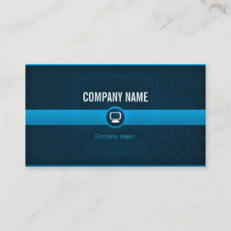 Bezoekerskaart - Blauwe IT-professional v1 Visitekaartje