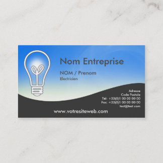 Bezoekerskaart voor Electricien Visitekaartje