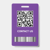 Bezoekerspas-ID Badge (Achterkant)