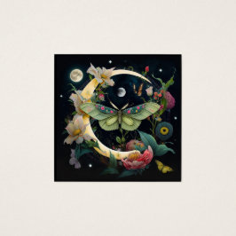 BEZOEKSKAART - NACHT PAPILLON VIERKANTE VISITEKAARTJES