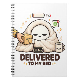 Bezorgd Aan Mijn Bed – Grappig Lui  Notitieboek