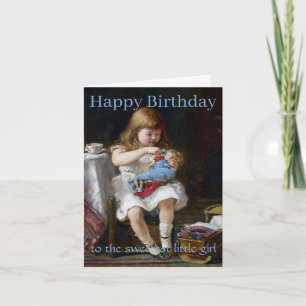 Bezorgde kleine moeder Gefeliciteerd met je verjaa Kaart