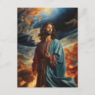 *~* Bezorgdheid Jesus Planet Earth AP50 Kosmos Briefkaart
