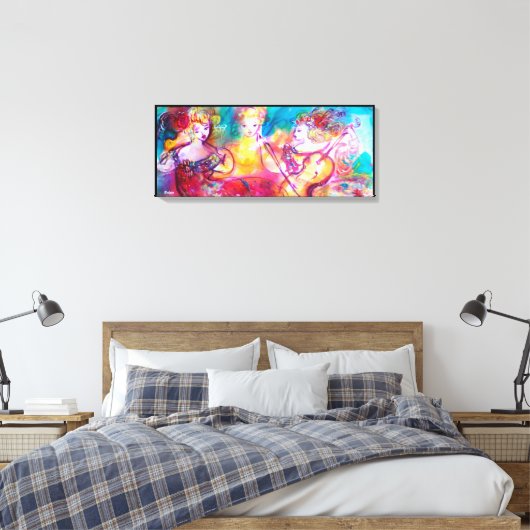 BEZORGDHEID OVER HARMONY TRIO CANVAS AFDRUK (Insitu (Slaapkamer))