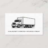 Bezorgdiensten Truck Visitekaartje (Achterkant)