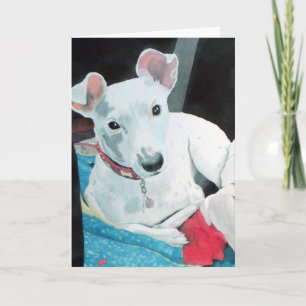Bezwalk het Wenskaart van Russell Terrier van de Kaart