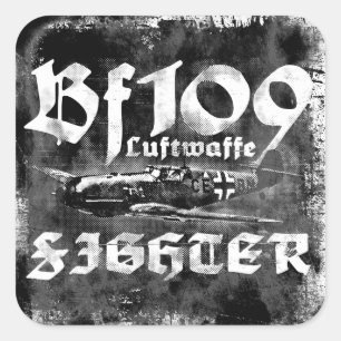 Bf 109 Square Stickers