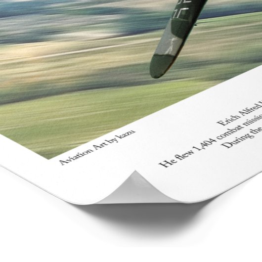 Bf 109G-6 "Erich Hartmann" Poster (Hoek)