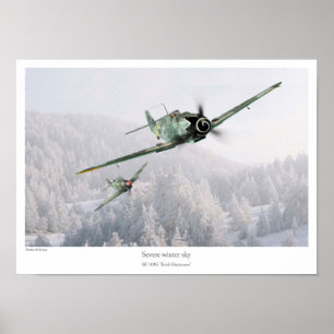 BF 109G "Erich Hartmann" Poster