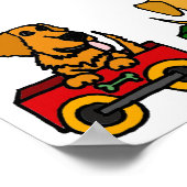 BF - Chiens amusants sur une affiche de dessin de (Coin)