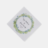 BFB Flora bruiloft uitnodiging personaliseren Servet (Hoek)