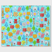 bfdi - patroon cadeaupapier (Vlak)