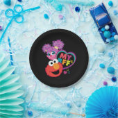 BFF Abby en Elmo Papieren Bordje (Feest)