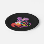 BFF Abby en Elmo Papieren Bordje (Gekanteld)