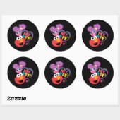 BFF Abby en Elmo Ronde Sticker (Vel)