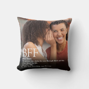 BFF Best Friend Photo Definition Modern Fun Kussen