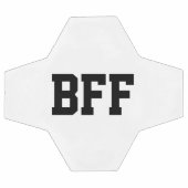 BFF, Best Friends Forever Soccer Ball Black White (Plat)