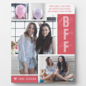 BFF Best Friends | Plaque de collage photo moderne (Devant)