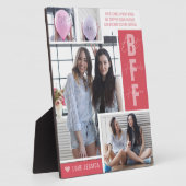 BFF Best Friends | Plaque de collage photo moderne (Côté)