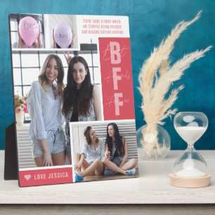 BFF Best Friends   Plaque de collage photo moderne