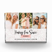 BFF Best Friends Script Photo Collage Bloc (Devant)