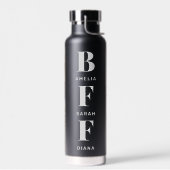 BFF | Beste vrienden 4 Aangepaste namen voor fotoc Waterfles (Links)