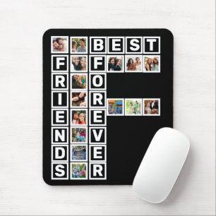 BFF beste vrienden voor altijd 15 Photo Collage Sj Muismat