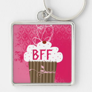 BFF beste vrienden voor altijd cupcake Sleutelhang Sleutelhanger