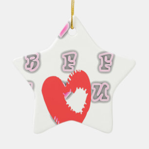 BFF. Beste vrienden voor altijd: I Love You Art Pr Keramisch Ornament