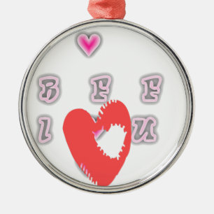 BFF. Beste vrienden voor altijd: I Love You Art Pr Metalen Ornament