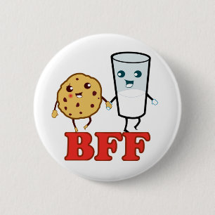 BFF, beste vrienden voor altijd Ronde Button 5,7 Cm