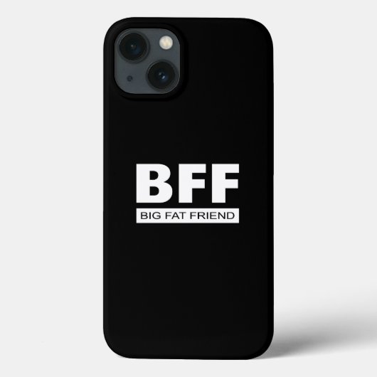BFF - Big Fat Friend Hoesje-Mate iPhone Case (Achterkant)