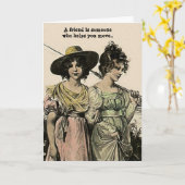 BFF definieerde humor LOL Lady Friendship Secrets Kaart (Gele Bloem)