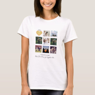 BFF Foto Collage Cadeaus Stof Roze PIZZA Vrienden T-shirt