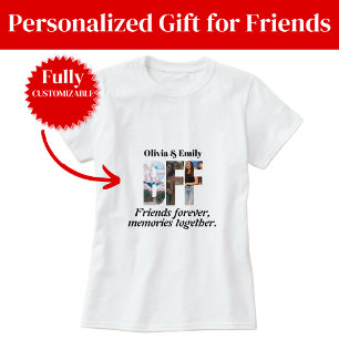 BFF-foto T-shirt – Gepersonaliseerd voor vrienden