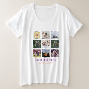BFF Fotocollage Cadeau Pindakaas Jam Sandwich Grote Maat T-shirt