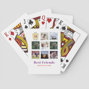 BFF Fotocollage Cadeau Pindakaas Jam Sandwich Pokerkaarten