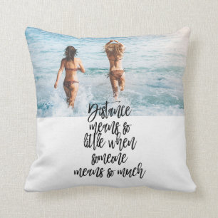 BFF Friendship Friends Gift over lange afstand Kussen