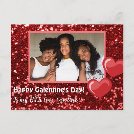 BFF Galentine's Briefkaart (Voorkant)